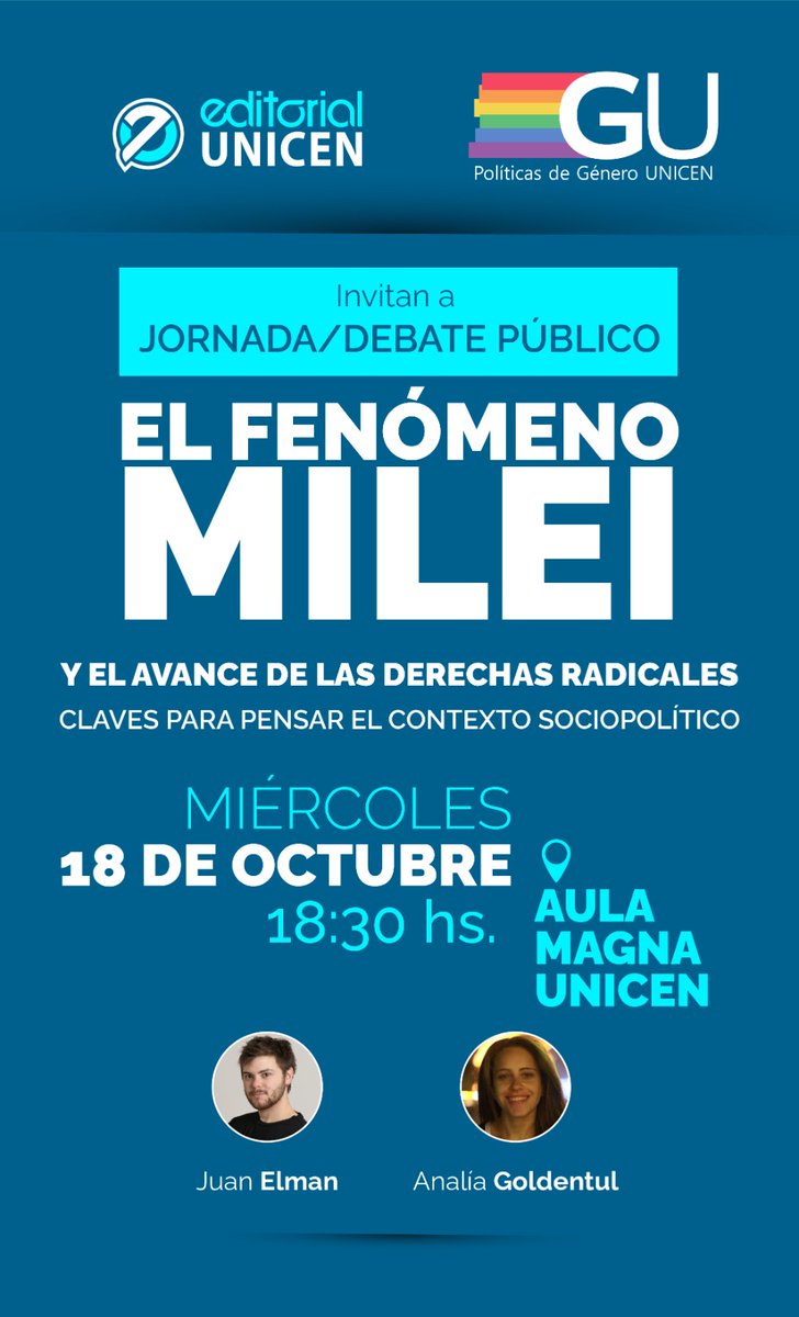Te invitamos a ser parte del debate en esta charla imperdible y con un panel de lujo!!! Agendate la fecha y acompañanos!!!