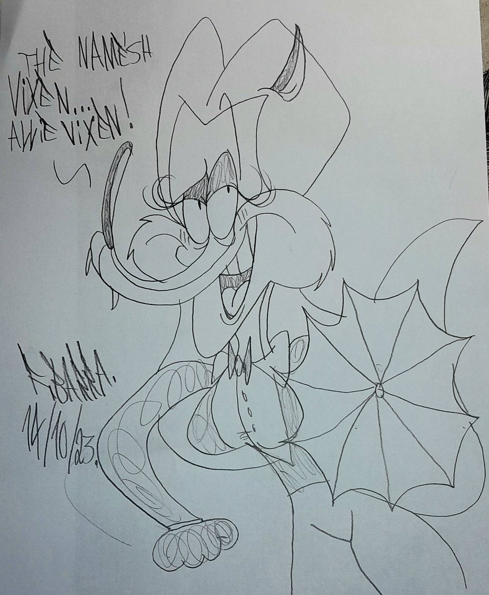 Gfurriends's tweet photo. #FurOWeen 2023!
Day 14: Alexandrina Vixen FoxWorth I
#GirlFurriends #myart #cartoon #cartoonist #traditionalart #characterdesign https://t.co/KR4nJMJN3W