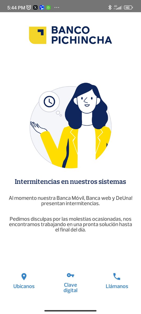 Hernan173's tweet photo. @superbancosEC @BancoPichincha Cómo puede ser posible que sigan teniendo inconvenientes con sus aplicativos, es una burla a los clientes... No puedo mover mi dinero entre mis cuentas para poder pagar! Increíble! @DEFENSORIAEC https://t.co/W5MgbQlMfx
