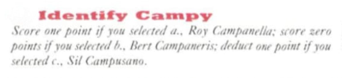 UTZAAKE's tweet image. One of the worst questions ever from 4/15/1991 issue of #SInow and their idiotic answers (and that of all self-important baseball know-it-alls}. All three actually identify as Campy! #baseballhall #sabr #MLB