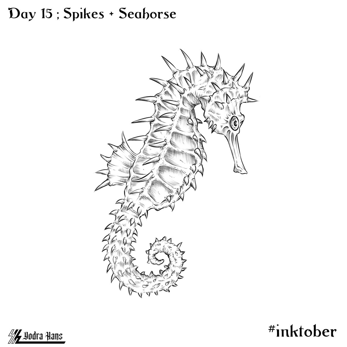 yodra_hans's tweet photo. Day 15
Spikes + Seahorse

#inktober #inktober2023 #inktoberchallenge #inktoberday15 #ink #inking #inkart #art #artwork #illustration #blackandwhite #creature_feature #spikes #seahorse https://t.co/DyioNMZGo4