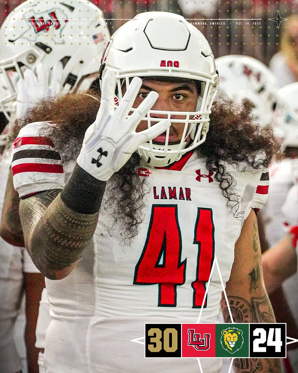 SouthlandSports's tweet photo. FOUR IN A ROW FOR BIG RED

Lamar uses a flurry in the first half and holds off Southeastern for their fourth straight and a 3-0 SLC record.

#EarnedEveryDay