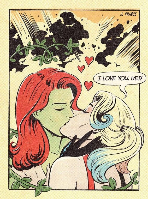 DCPostsArchive's tweet photo. Harley Quinn &amp; Poison Ivy Jenifer Prince // #HarleyQuinn #PoisonIvy https://t.co/qc8r8xBOr5