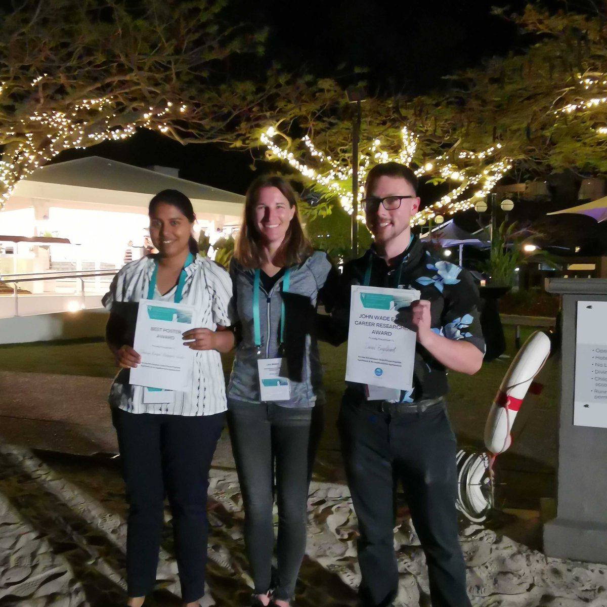 Congratulations to Dhanya @kpdhanya95 for bringing home a poster prize and Dan @DanTheGuy25 for winning the John Wade Early Career Researcher award at the 9th Solid Phase Peptide Synthesis Meeting here in sunny Queensland☀️! Well done, team!!🤩 @ARC_CIPPS @ANUChemistry