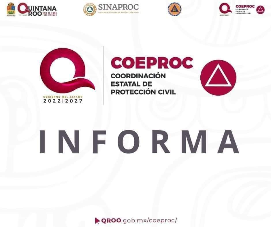 Coordinación Estatal de Protección Civil QRoo tweet media