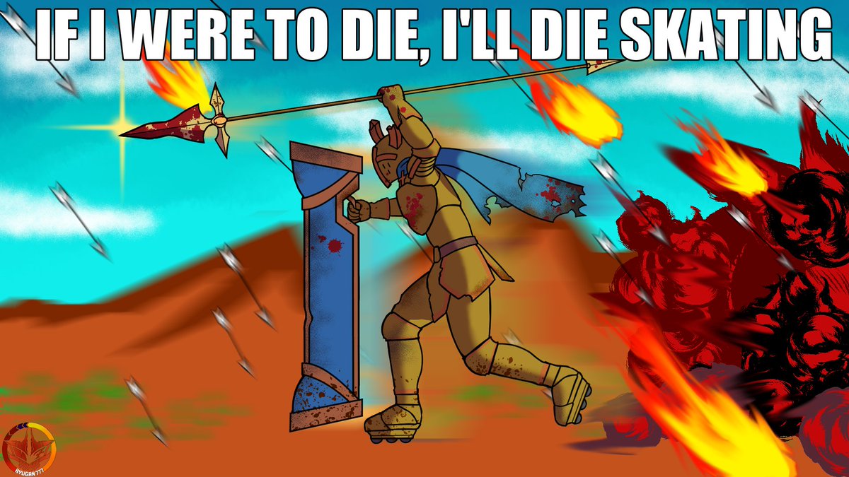 Its time again! Symphony of War with friends!! Join me and my friends as we dub and riff on this amazing game by @NibblesDragon ! 

Going Live Now: twitch.tv/zarukwindcaller

Pic of Zeteni the Undying Skater by my buddy Ryu!

#ENVtubers #VtuberEN #VtubersUprising