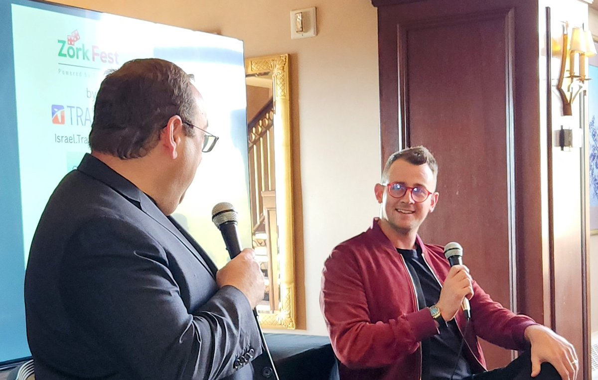 HurdyGurdyTravl's tweet photo. Q&amp;A with Gary Leff (View From The Wing) and @godsavethepoint at @TravelZork #Zorkfest #Zorkfest2023 

#travel #milesandpoints #pointsandmiles #creditcards https://t.co/EIcI7mqjlz