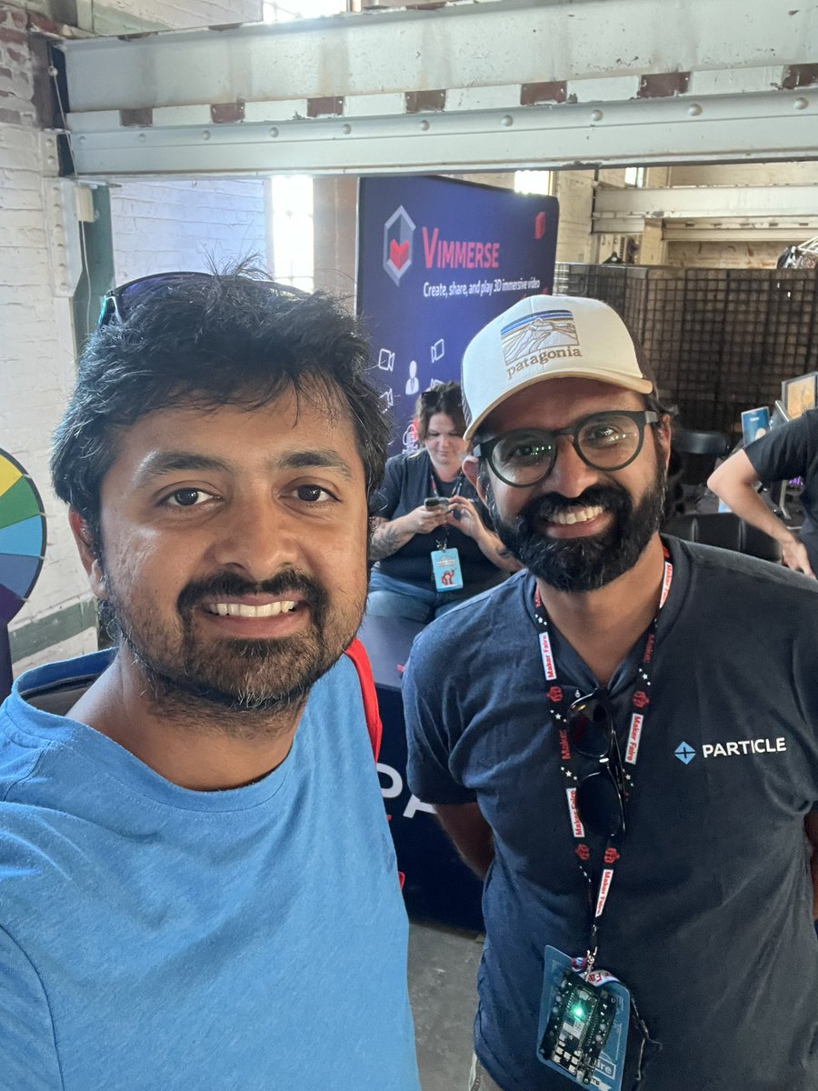 gradientdecent's tweet image. Great to catch up finally with @MohitBhoite at MakerFaireBayArea 2023 and have a quick chat about maker things! If you haven’t checked out his sculptures with electronics, you got to right now! Yep, he works the coolest job at @particle #makerfaire