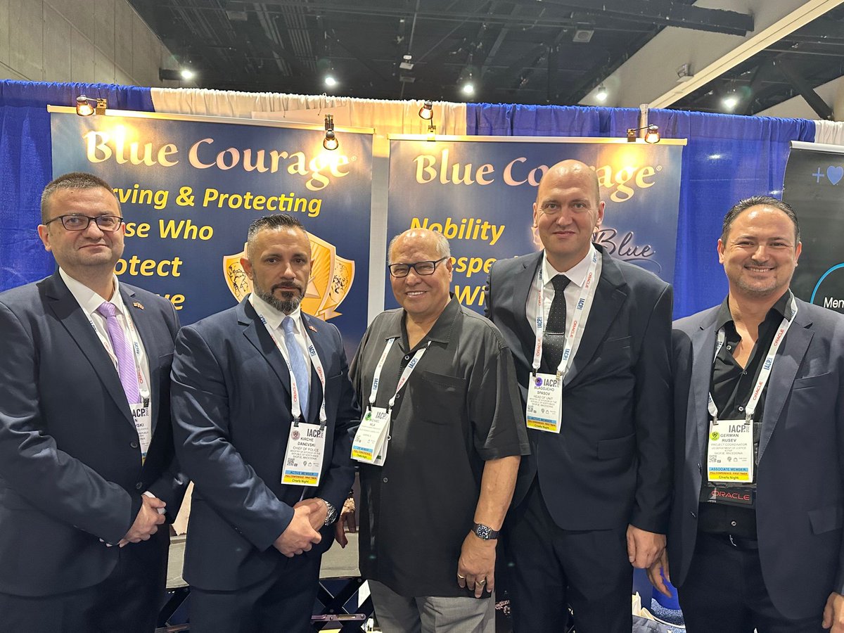 bluecourage's tweet photo. The Blue Courage team is in beautiful San Diego for the 2023 IACP conference! Great to see our US and international partners and make new connections! Come and visit us - BOOTH 2011! #IACP2023 #bluecourage #purpleresolve #LEleadership https://t.co/8Wv518iDr9