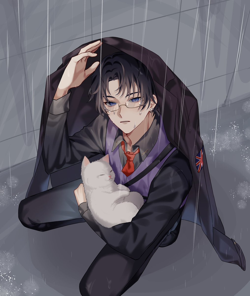 FushiTheHolmes's tweet photo. Heavy rain, Cat, Detective https://t.co/gOE3M4tQkT
