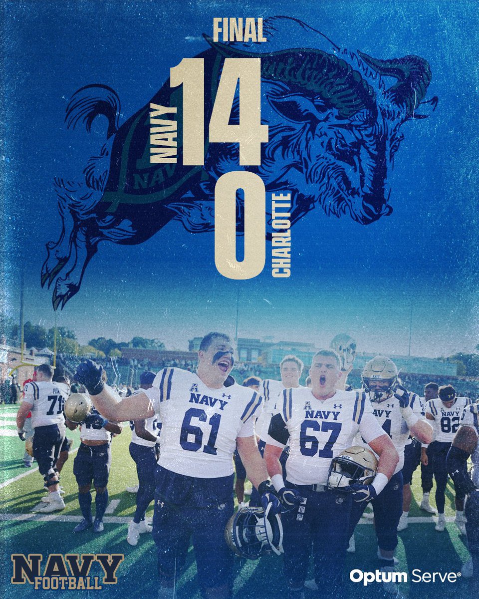 With TDs from Alex Tecza and Eli Heidenreich, Lebo….err…..Navy beat Charlotte 14-0 today. #LeboProud. <a href="/MtLebanonSports/">MtLebanon Sports</a> <a href="/mtlebofootball/">LEBO FOOTBALL</a>