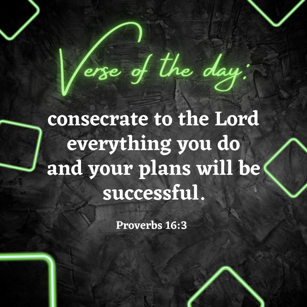 Mark1619Digital's tweet photo. 📖 Daily Mini-Bible Study: Proverbs 16:3 📖

"Commit to the LORD whatever you do, and he will establish your plans." - Proverbs 16:3 (NIV)

Beloved, as we immerse ourselves in the illuminating wisdom of Proverbs 16:3, we encounter a divine invitation and an inspiring promise that our endeavors, when consecrated to the Lord, are established by His sovereign hands. 🌱👣

✨ Commit to the Lord ✨
To "commit" translates not merely to initiate action but to wholly entrust and surrender our efforts, endeavors, and even the anxieties that accompany them, unto the Lord. Our labor, dreams, and plans are to be drenched with a sanctified trust in His sovereign will and provision. 🚢🌊

🛐 God-Established Plans 🛐
The assurance that “He will establish your plans” roots deeply in recognizing the omnipotence and omniscience of God. He, who governs the cosmos, meticulously oversees our lives and endeavors, orchestrating our plans in alignment with His divine, perfect will when they are rendered unto Him. 🌍🕊️

We underline that our ability to commit genuinely and trust implicitly is shaped and sustained by God’s grace alone, moving us beyond mere human willpower and securing us in His unassailable promises. ⚓💖

🛠 Practical Application 🛠:
- Prayerful Planning: Start every endeavor with prayer, acknowledging His lordship over every detail. 🙏🗓️
- Heartfelt Surrender: Relinquish control, submitting your plans, and the paths to them, into His capable hands. 💖🔄
- Active Obedience: Ensure your plans are biblically sound and spiritually aligned, demonstrating faith through works. 💼📖

🙏 Prayer 🙏: Gracious Father, anchor our endeavors and dreams in Your steadfast love and truth. Let every plan be saturated with Your wisdom and enveloped by Your will. In every step, may our hearts remain firmly, joyfully committed to Your sovereign lead.

🔗 #Proverbs163 #CommitToTheLord #GodEstablishes #DailyBibleStudy #ChristianTwitter #JesusisLord #JesusSaves #TrustintheLord #Proverbs #BiblicalWisdom🔗

Beloved, may every seed of your endeavors be rooted in the fertile soil of divine surrender, and may the fruit they bear, established and nurtured by His sovereign hands, magnify the glorious grace and wisdom of our Almighty God. 🌳🍇👑