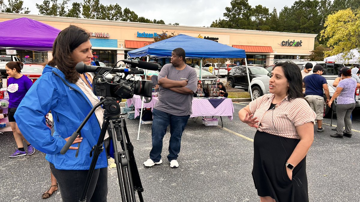 Thank you to all the local Myrtle Beach media who came out to the Hispanic Heritage Festival in Socastee today.  🎥🎤@theadridaily @WBTWNews13 #WeAreTheBeach