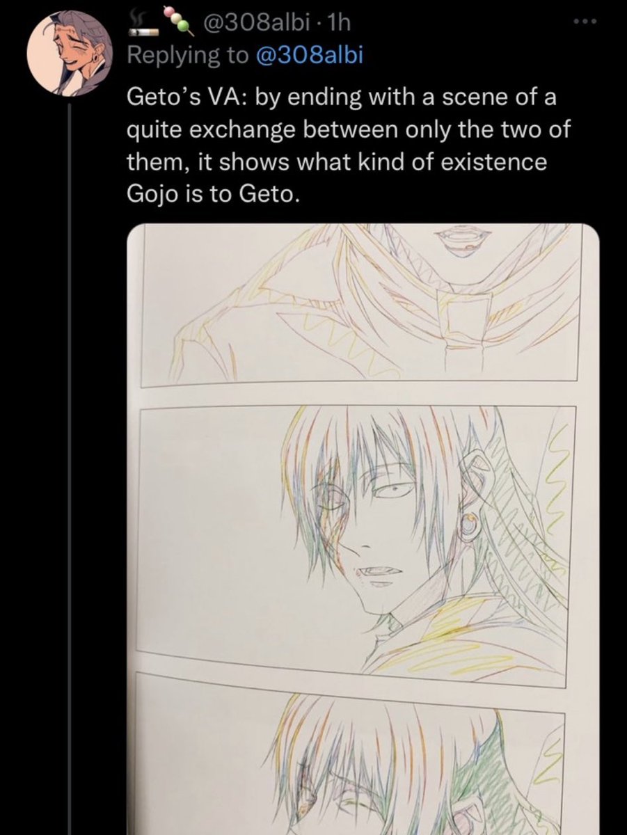 myunghocore's tweet photo. flowers in "akari" that mean true love,"blue spring" meaning falling in love,"ao no sumika" lyrics being "it's like a quiet love",light novel saying gojo's feelings about geto from when they 1st met never changed, "this is pure love" as the ost during their last moments in jjk0 https://t.co/bIXqx2sOCz