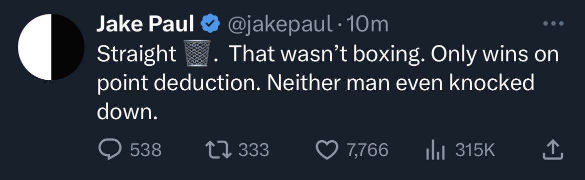 jpalfreyy's tweet photo. @jakepaul You seem to think he won too mate https://t.co/caD51cpLSn