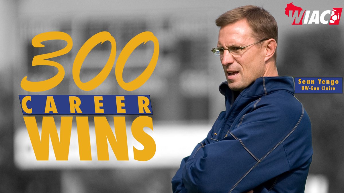 WIAC (@wiacsports) on Twitter photo #WIACSOCCER | <a href="/UWECblugolds/">UWEC Athletics</a> head women's soccer coach, Sean Yengo, receives 300th career win! Congratulations coach!
#ExcellenceInAction
#d3soc #WIACSOCCER | <a href="/UWECblugolds/">UWEC Athletics</a> head women's soccer coach, Sean Yengo, receives 300th career win! Congratulations coach!
#ExcellenceInAction
#d3soc