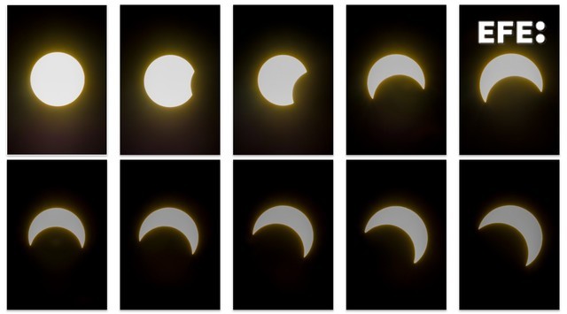 Cientos de venezolanos acuden emocionados e intrigados por el eclipse solar anular.

📸 <a href="/mgutierrezphoto/">Miguel Gutiérrez</a> 
efe.com/medio-ambiente…