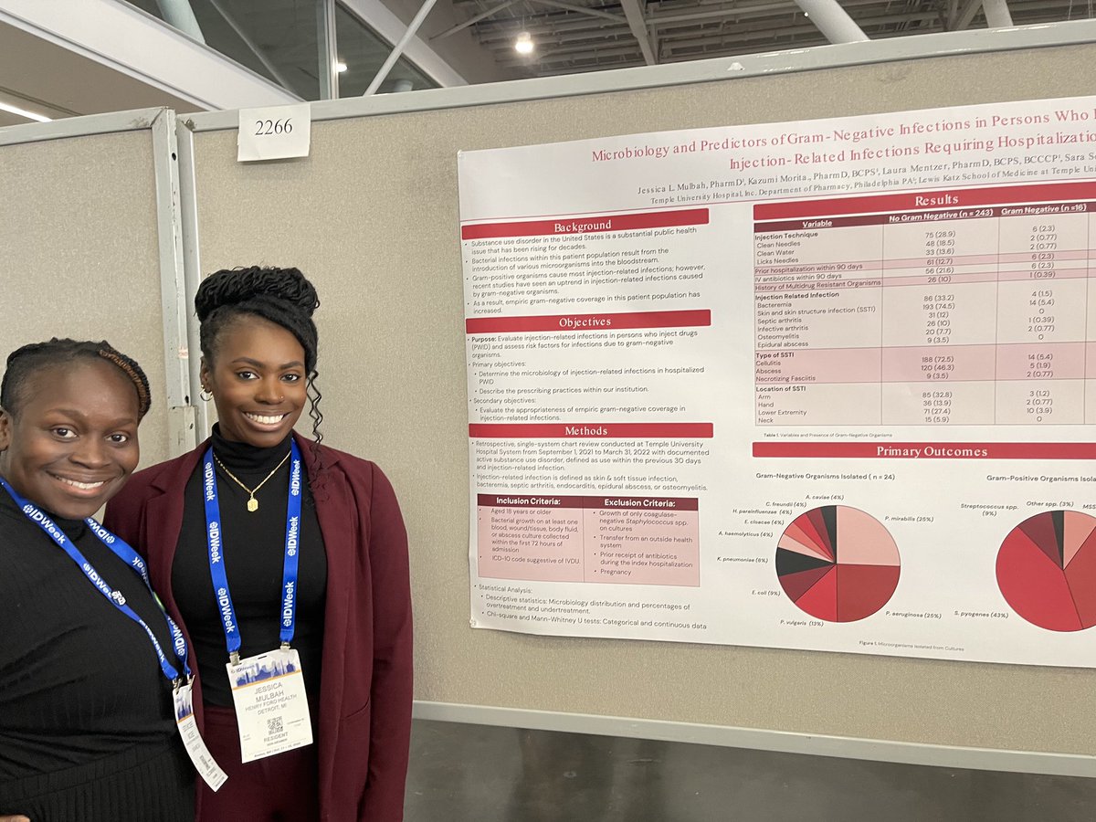 I had proud mom moments at #IDWeek2023 to be able to make an impact as a non traditional #pharmacyeducator ….seeing my old students go on to be #IDpharmDs I couldn’t be prouder  #PCOMPROUD #BlackIDFacultyMatter #BlackWomeninMedicine #IDtwitter Watch them work!