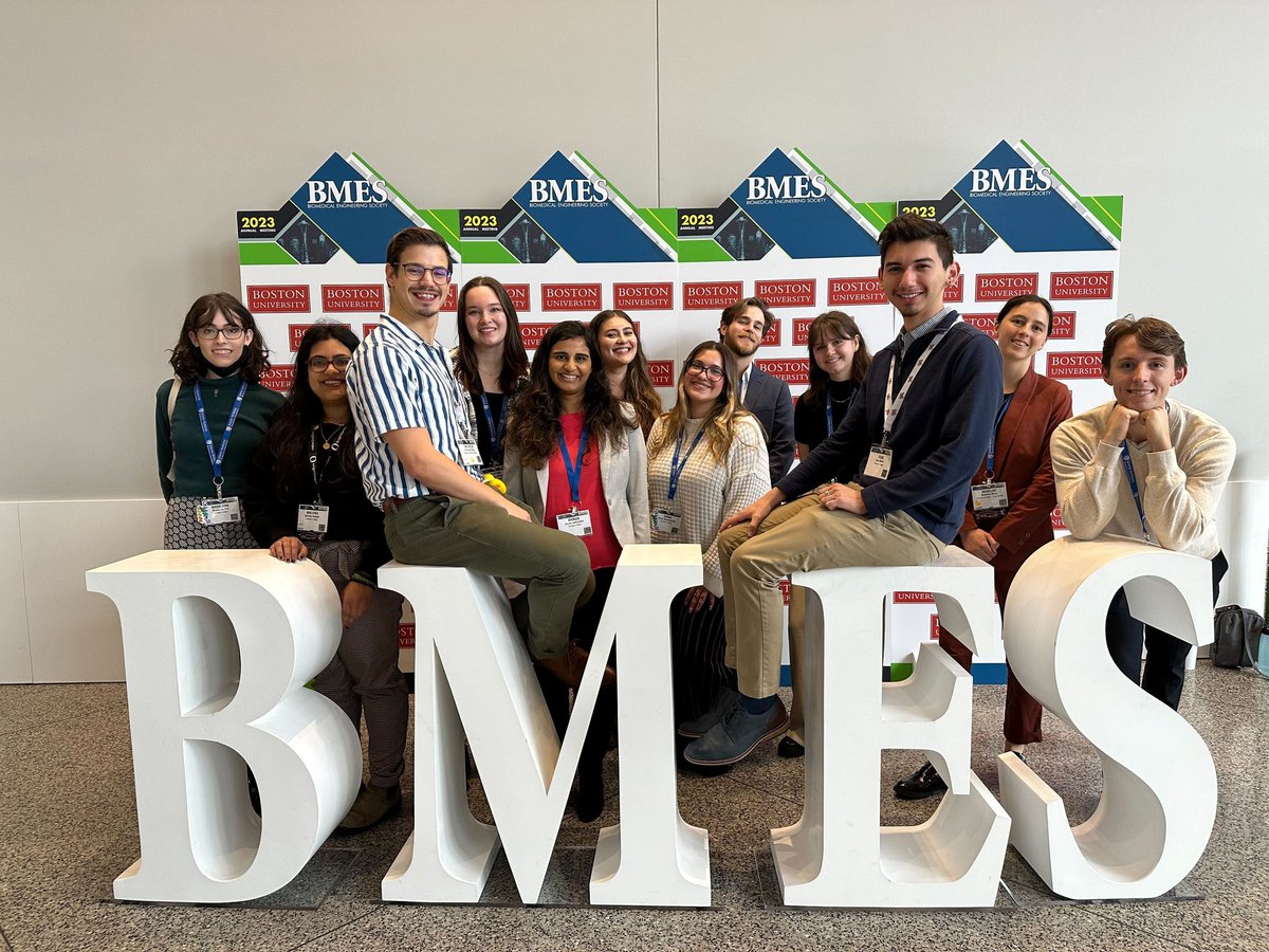 Our lab had such a great time at #BMES2023!! Thanks to the organizers for a great conference and congrats to all the students for excellent presentations!!! 🤩🎉