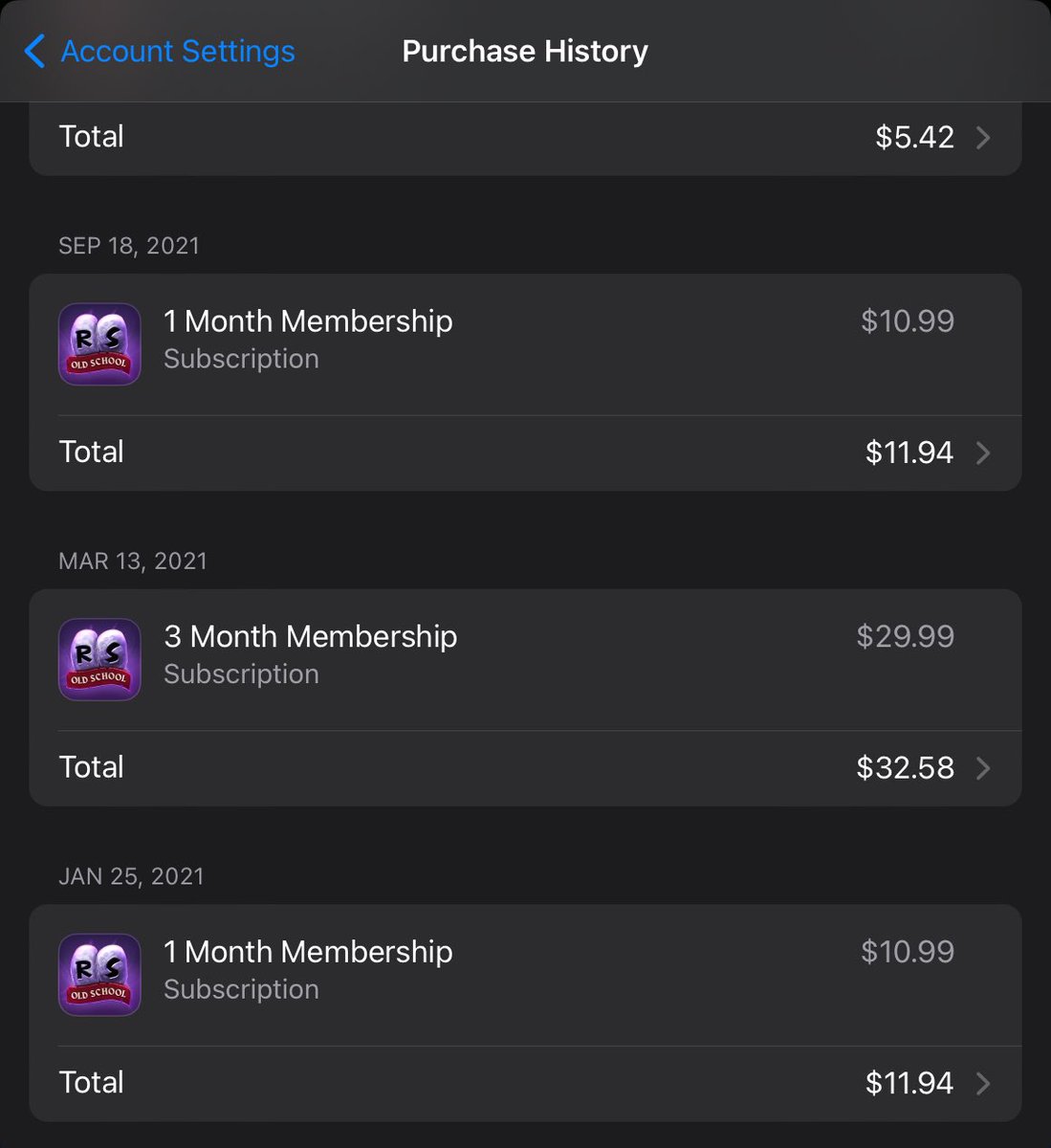 matrixhunter90's tweet photo. @BFRocket_ @JagexSupport Never once used any time of macro. Been falsely banned every since. I had even paid for membership. https://t.co/lBGmfrKjtV