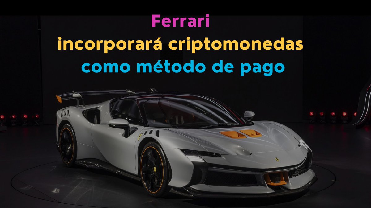 Cripto_People's tweet photo. 🚗 Ferrari se une a la revolución de las criptomonedas al abrir sus puertas al pago con monedas digitales en EE.UU. y próximamente en Europa. #Ferrari #Criptomonedas #Sostenibilidad #InnovaciónTecnológica👇Accede a la noticia: https://t.co/jaKlECE84Y https://t.co/LDfAQ7u4d0