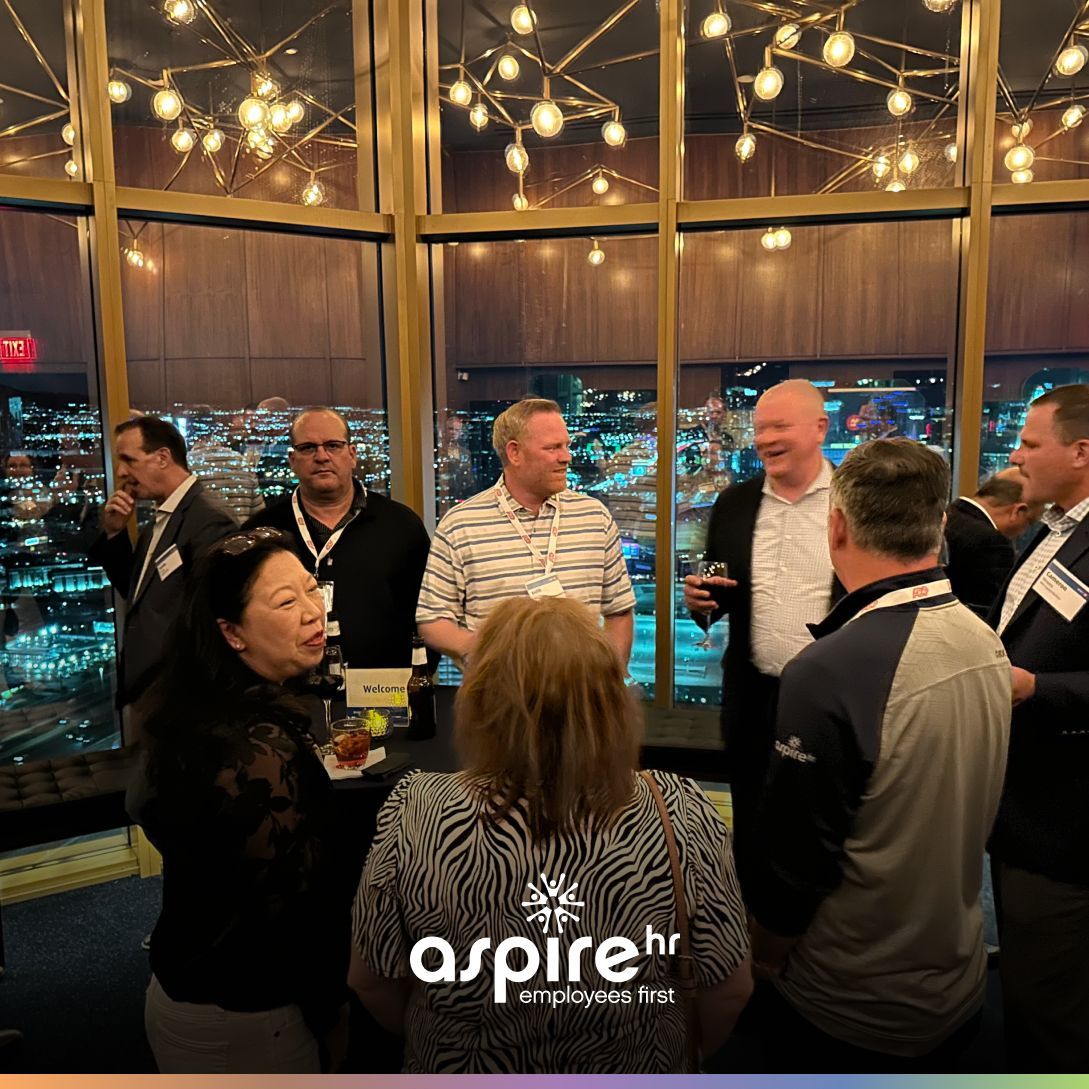 AspireHRInc's tweet image. 📸 Captured moments of innovation and collaboration at #HRTech2023! Our AspireHR team was thrilled to discuss cutting-edge HR solutions while putting our &apos;Employees First&apos; philosophy into action.