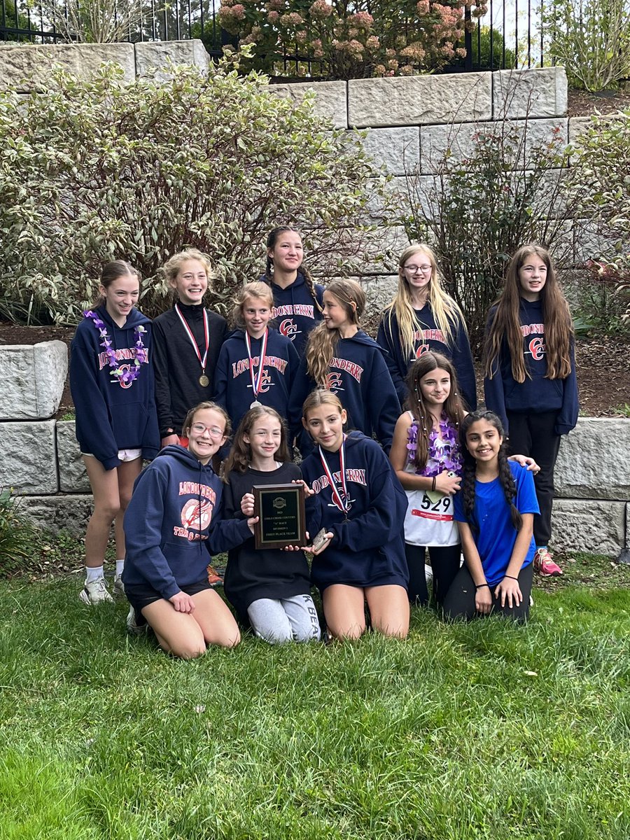 Congratulation to Londonderry Girls Middle School team for Tri-county XC Champions
