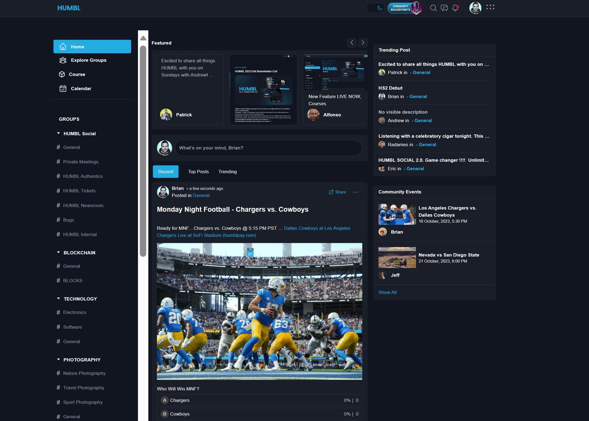 brianmfoote's tweet photo. The new #HUMBL platform has a number of features not currently available on most legacy Web 2 platforms.

Get a limited time preview now with a HUMBL Pro+ subscription. https://t.co/typyR0n3nz https://t.co/9cdEn07AeW