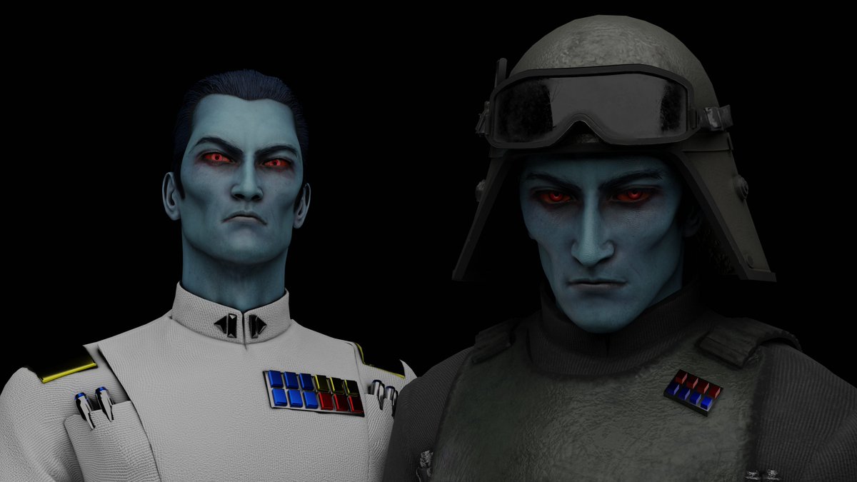 VRCCommissions's tweet photo. Custom Admiral Thrawns
#StarWars #Thrawn #vrchatavatar #VRChatPhotography https://t.co/HiekLyX934