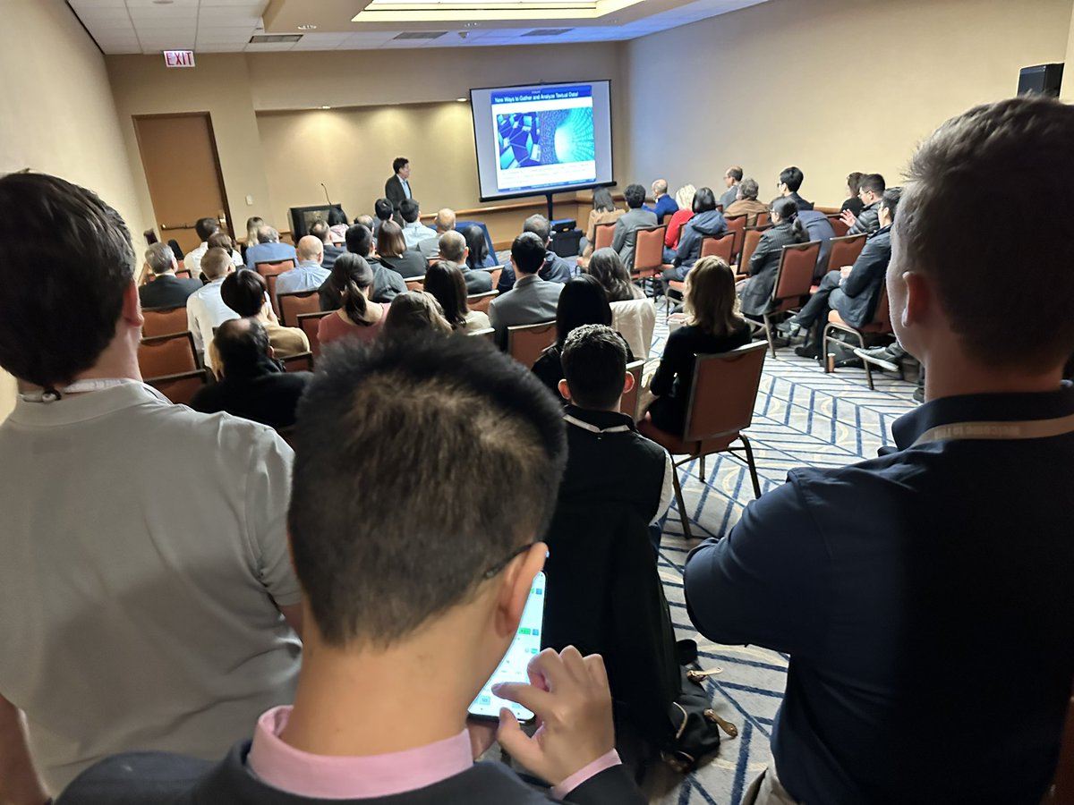 Standing room only at Gordon Phillips’s (<a href="/TuckSchool/">Tuck School</a>) session at <a href="/finmgmtassoc/">FMA International</a> on using computational linguistics, AI, and machine learning in finance!