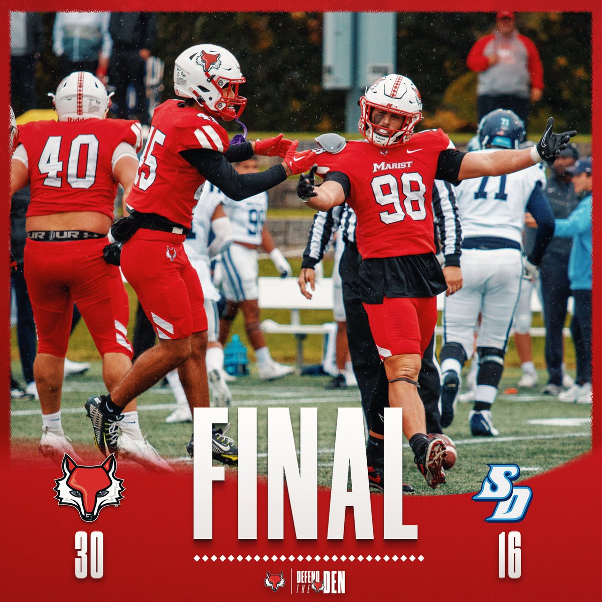 Marist_Fball's tweet photo. Final from Poughkeepsie. https://t.co/sZ39nV26gG
