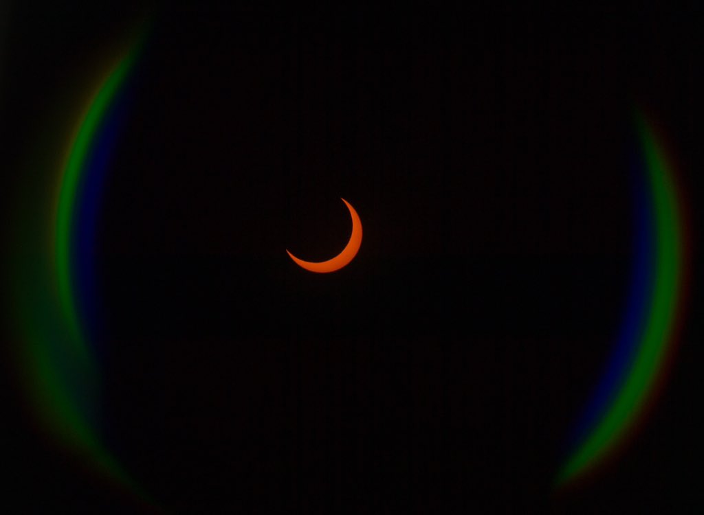 This morning’s Ring of Fire eclipse taken from Las Vegas. 😎😳 #ringoffire #eclipse #lasvegas #astrophotography