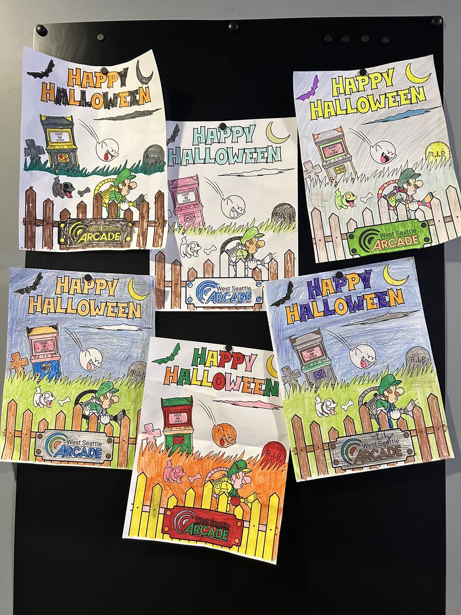 wsarcade's tweet photo. Halloween coloring contest happening now! 
All ages, winners in each age group. Win up to 2000 tickets for the prize counter!
25 tickets given to every participant.
#contest #tickets #prizes #halloween #wsarcade #playlocal https://t.co/pcEyKDoOGE