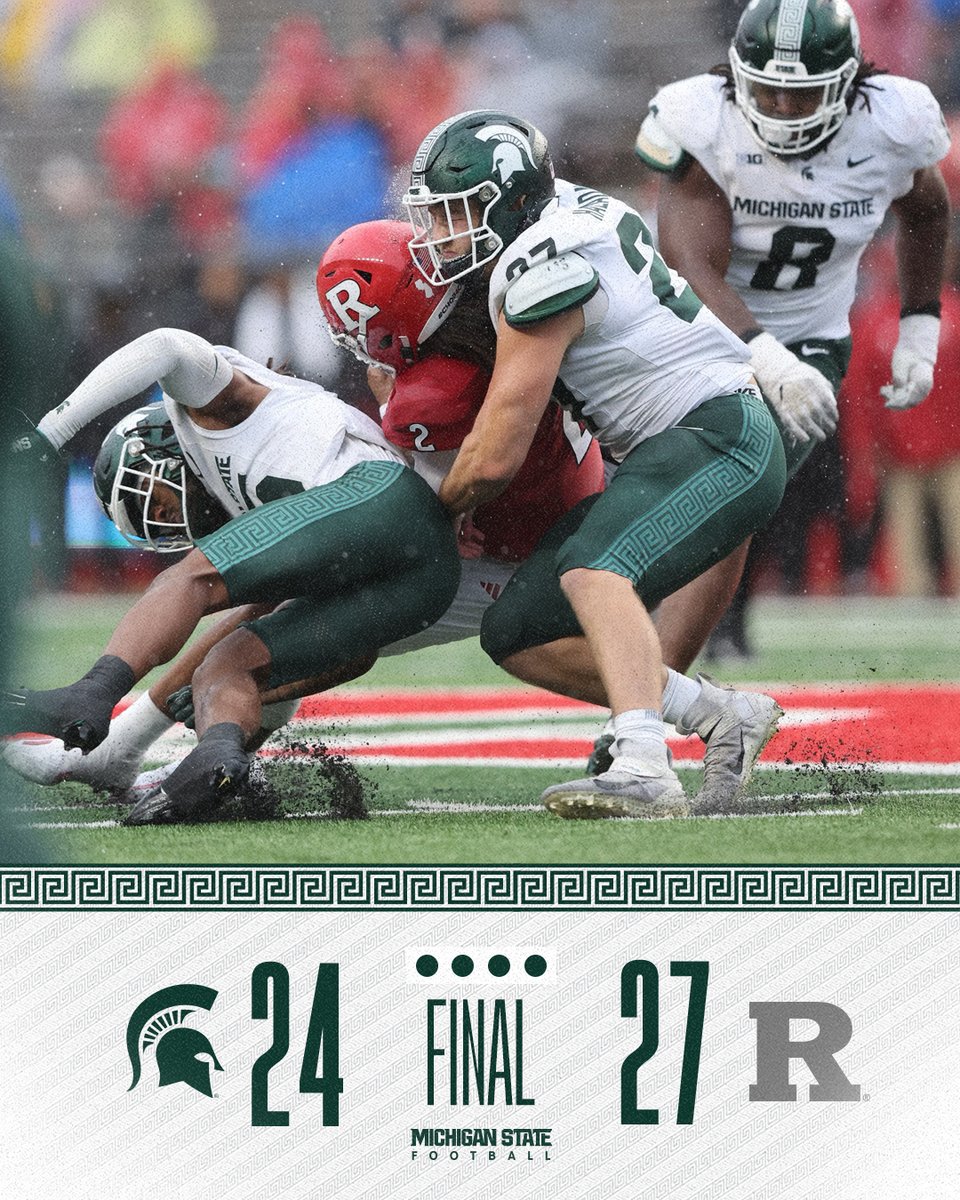 MSU_Football's tweet photo. Final. https://t.co/XairSKXrig