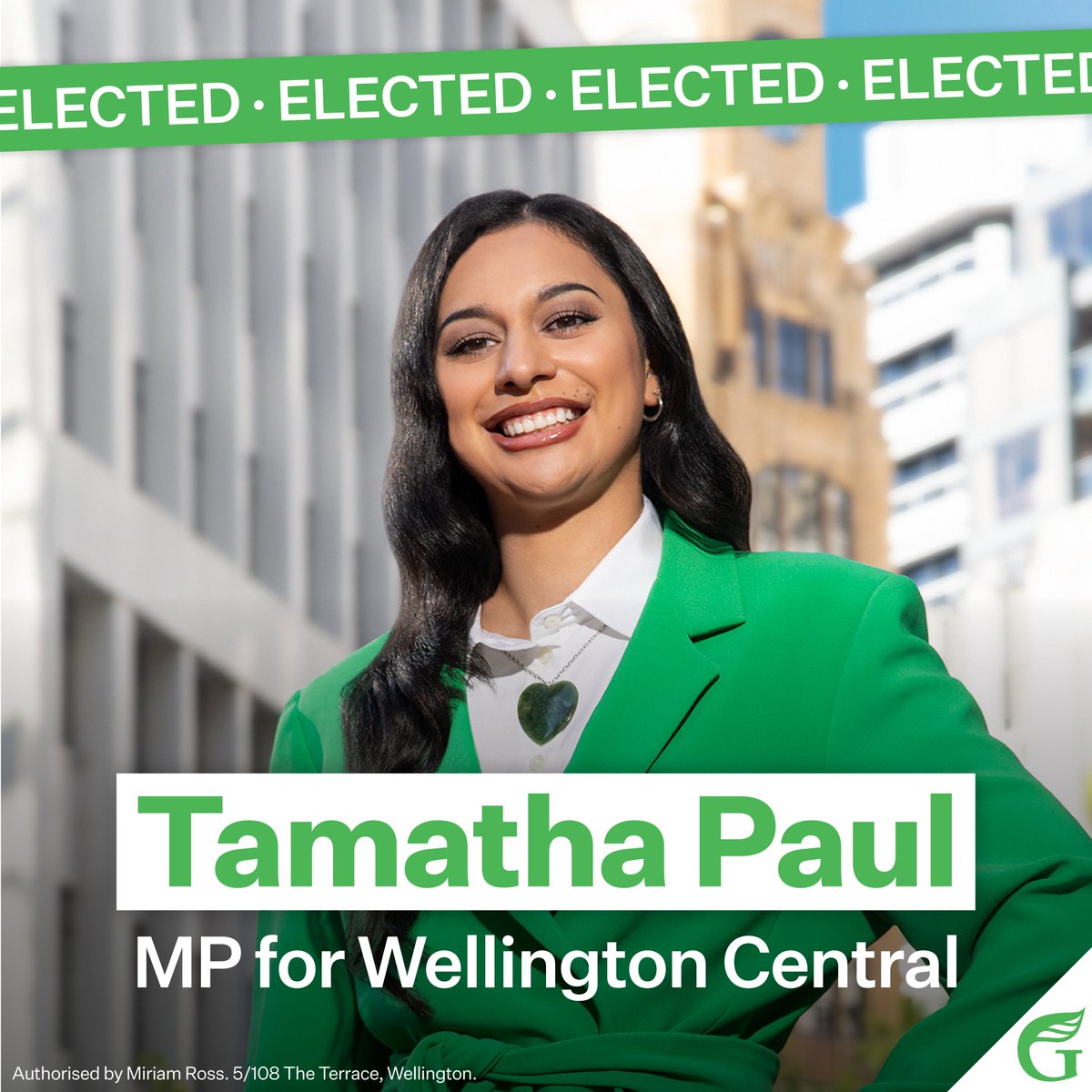 Your new MP for Wellington Central, Tamatha Paul! 

👏✅