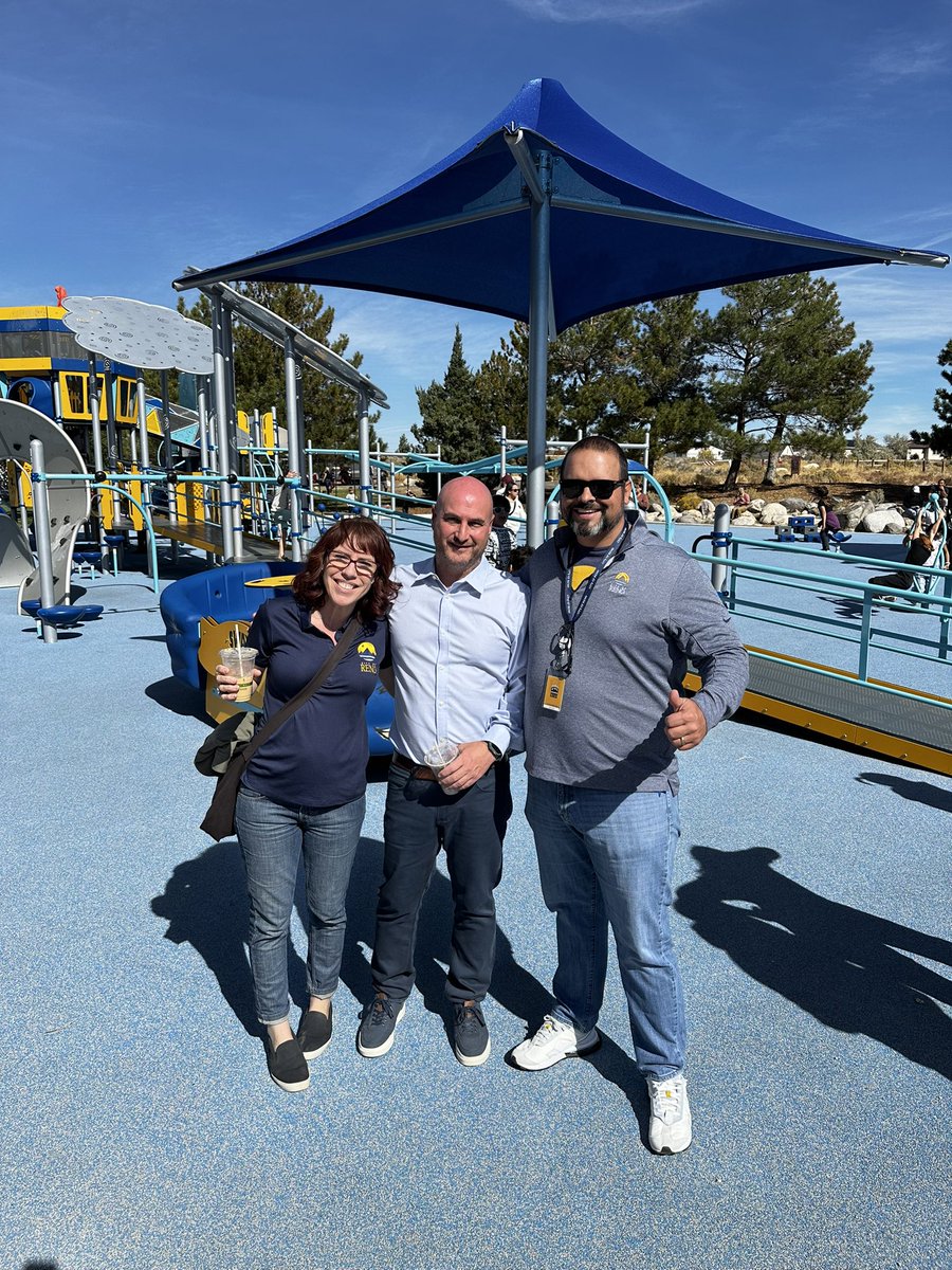 Celebrating the grand reopening of the Dorothy McAlinden park in the North Valleys area. Thank you to the <a href="/CityofReno/">City of Reno</a> and Councilwoman Ebert for providing recreational spaces for students at <a href="/HeightsDesert/">Desert Heights Elementary School</a> and the Stead area.