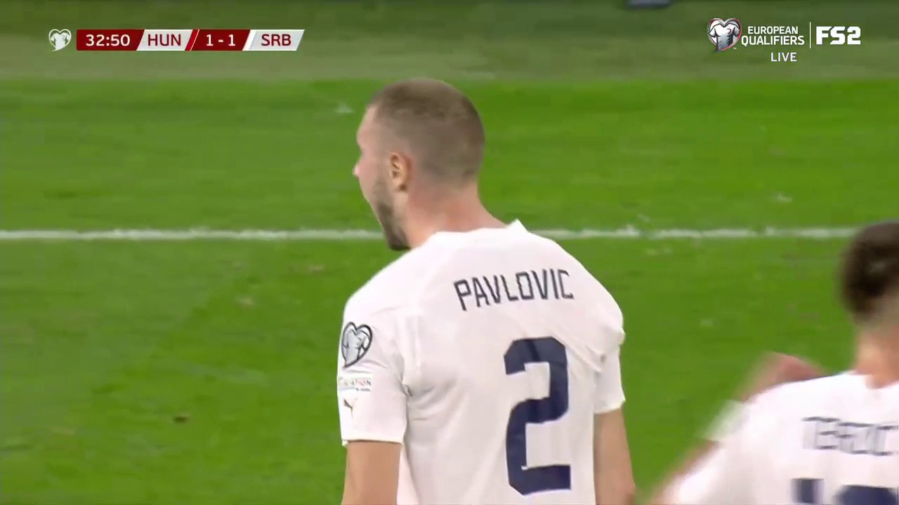 Serbia draws level thanks to Strahinja Pavlović 🇷🇸