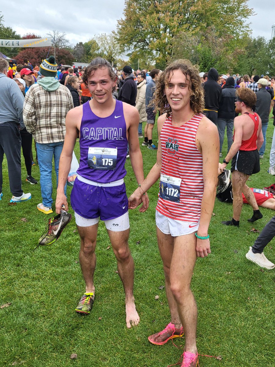 Warrior XC/TF alumni Alec Means and Joe Countryman competed against each other today at the Augustana Interregional Invite… #OnceaWarrior