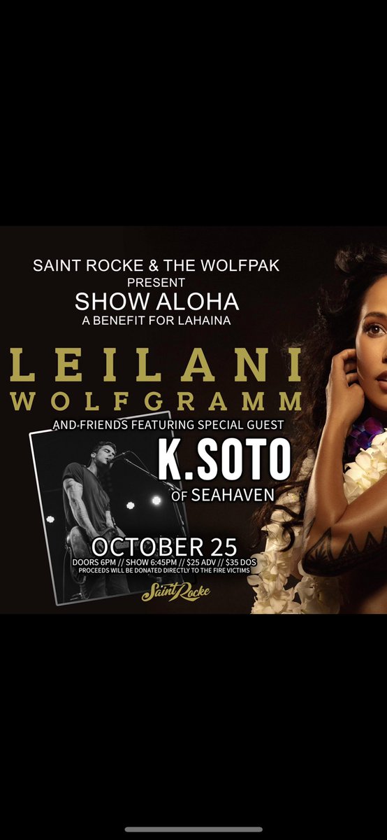 Soto playing some solo music for Maui relief on the 25th in Hermosa Beach. All proceeds donated to the fire victims. Tix: tinyurl.com/2p9kfx86