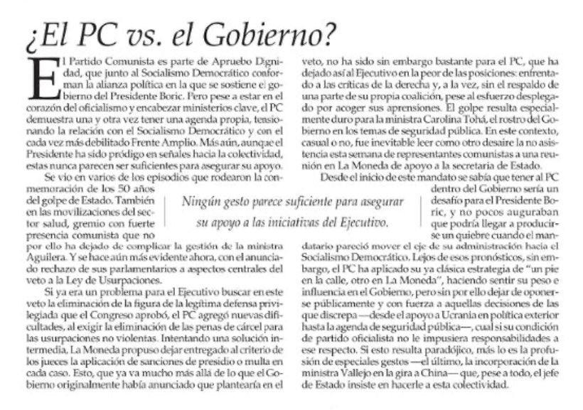 ccifuentesh's tweet photo. ¿Por que el @PCdeChile, o PCDR en realidad, sigue en el gobierno si parece de oposición en su actuar? Por las pegas y los buenos sueldos, obvio, y no va a salir de ese paraíso, con las lucas del Estado, pero siempre intentando destruirlo: https://t.co/apl0Ie5lZg