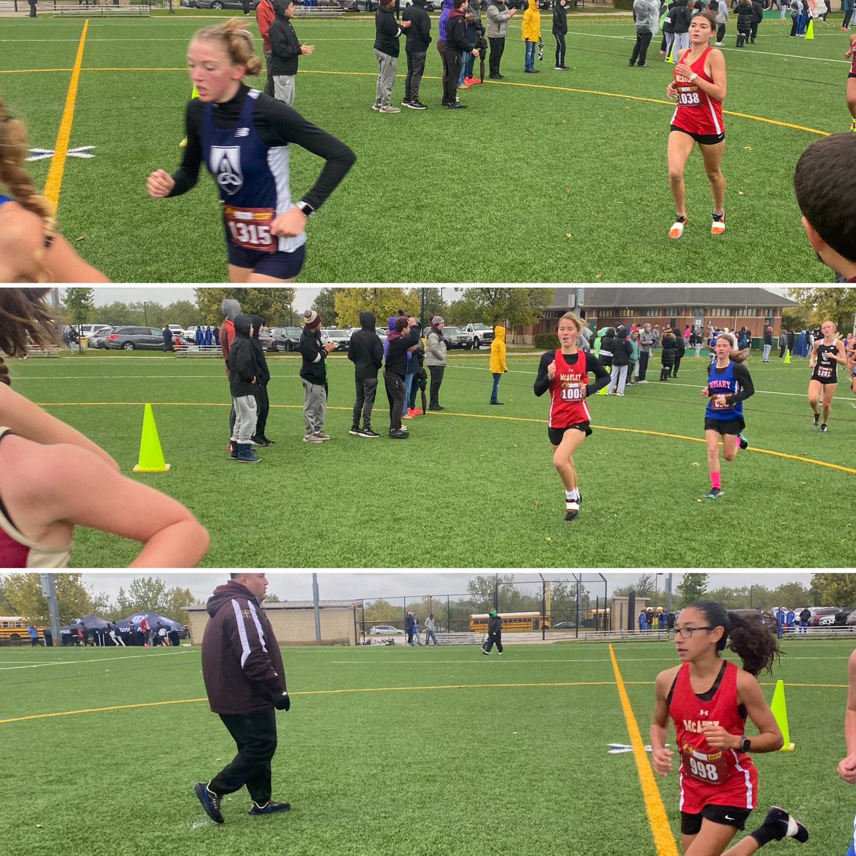 McAuleyXC's tweet photo. GCAC race! Congrats to our Varsity Mighty Macs for placing 5th today! We are ready to gear up for Regionals now! #MightyMacXC2023 #visualizevictory https://t.co/fQzcqrSUlp