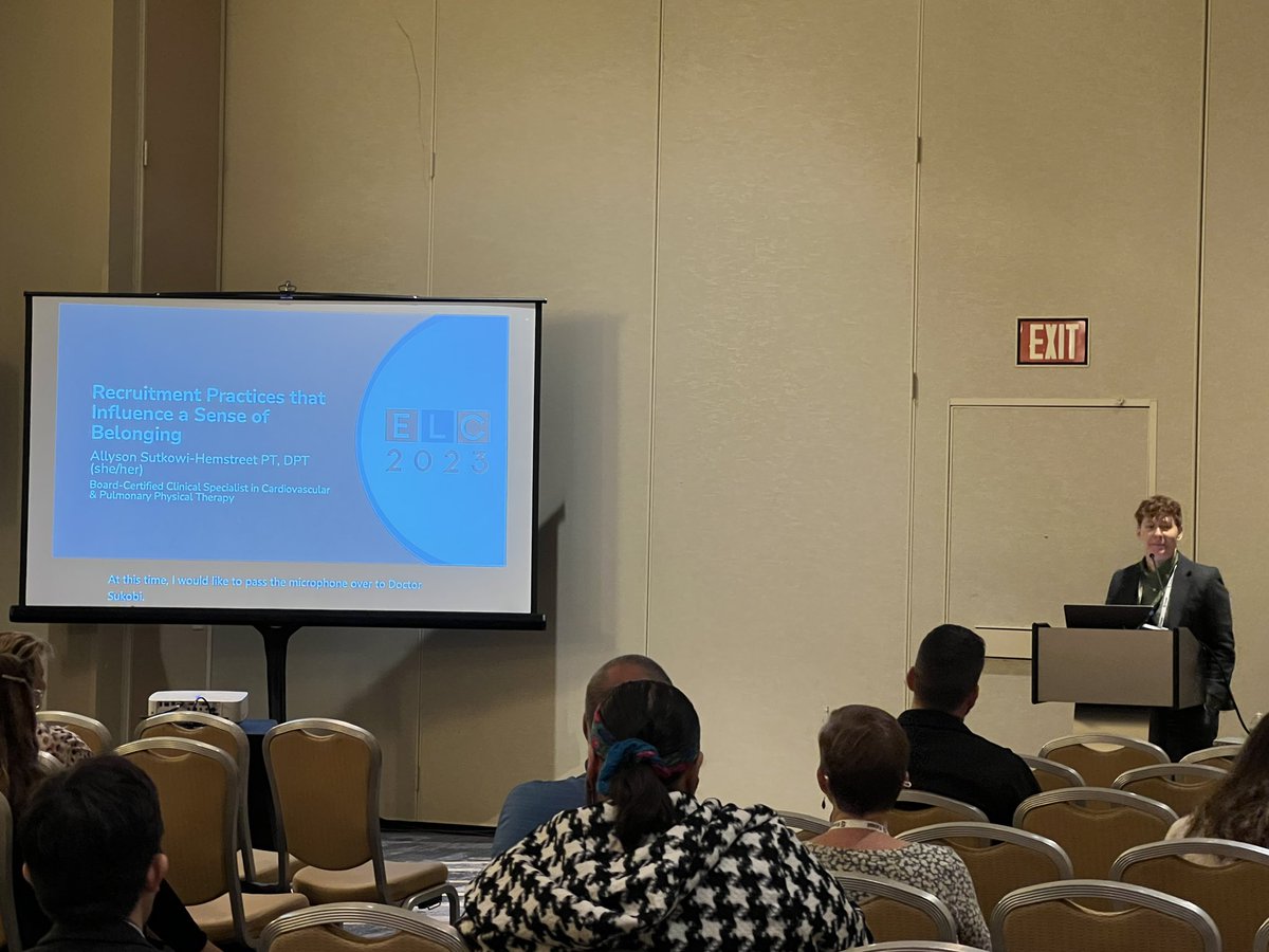 KyleCovPT's tweet image. Dr Allyson Sutkowi-Hemstreet, @Duke_DPT Faculty Resident alum, presenting about needs of our LGBTQ+ students in PT education.  #ELC2023 @AStreet03292966