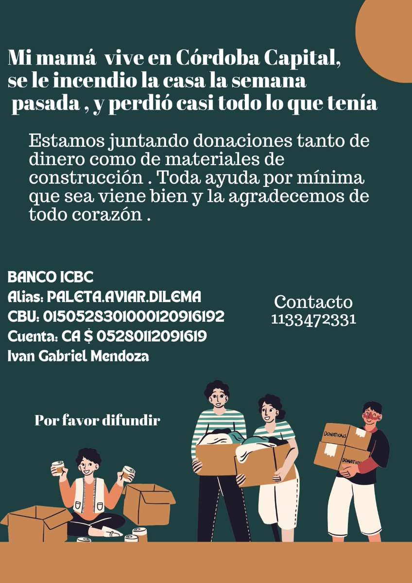 martinez_solci's tweet photo. La casa de mi suegra se incendio, perdió prácticamente todo.
Les pido si por favor pueden compartir ♥️

Desde ya, muchas gracias. https://t.co/bEozucIcPK