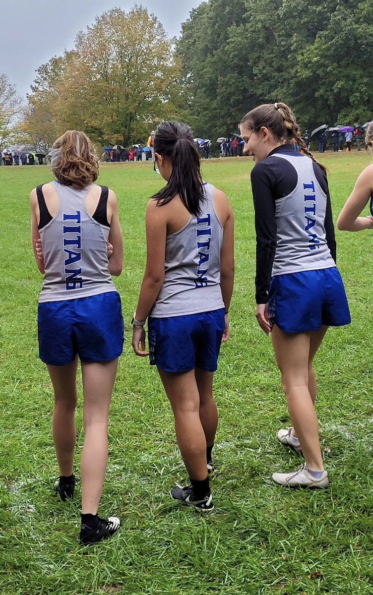TowerXC's tweet photo. Enjoyed today’s Macomb County Championship meet at Stony.  The cold temp, rain, wind, slipping and sliding in the mud couldn’t stop this Varsity team.  5 PR’s and 1 SR.  Titan Pride!! https://t.co/8x6vnmyH5Z