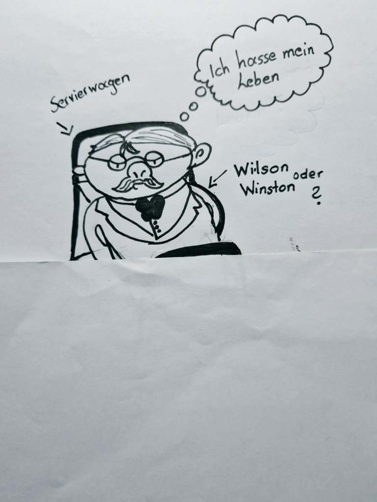 Ich kann nicht zeichnen 😅Aber ich bekomm das Bild einfach nicht aus dem Kopf wie Wilson auf den Servierwagen gefesselt wird🤣 #spitzestifte #morritonmanor