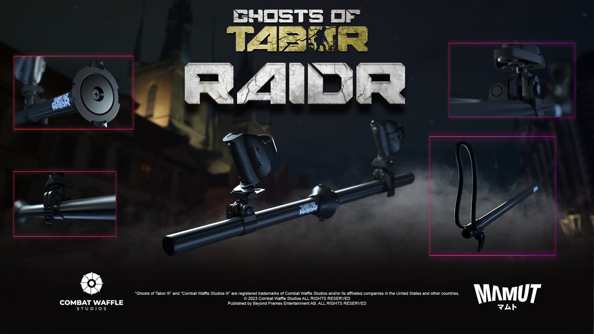 Sure, you can feel 'official' with a gun-stock in #GhostsofTabor - but do you have 'THE' gun-stock? 😉 

Coming SOON, we've teamed with <a href="/Mamut_VR/">MAMUT</a> to bring you the one to rule them ALL. Introducing RAIDR, the only official gun-stock for GoT #VR 
👀 👇 
bit.ly/48T6VCM