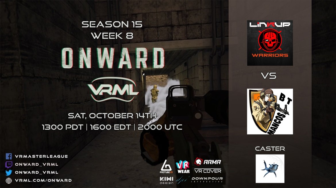 Onward_VRML's tweet image. 🔴 Saturday Night Double-Header!🔥

SCHULDT vs The Newbies
@LinkupVR Warriors vs MANCOS BT

📺 youtu.be/fu_qffnnxNc
📺youtu.be/F7K37Ggqg3A
with @GlueeSniffer 24Gray, and Chum.Bait
#onwardvr #vresports