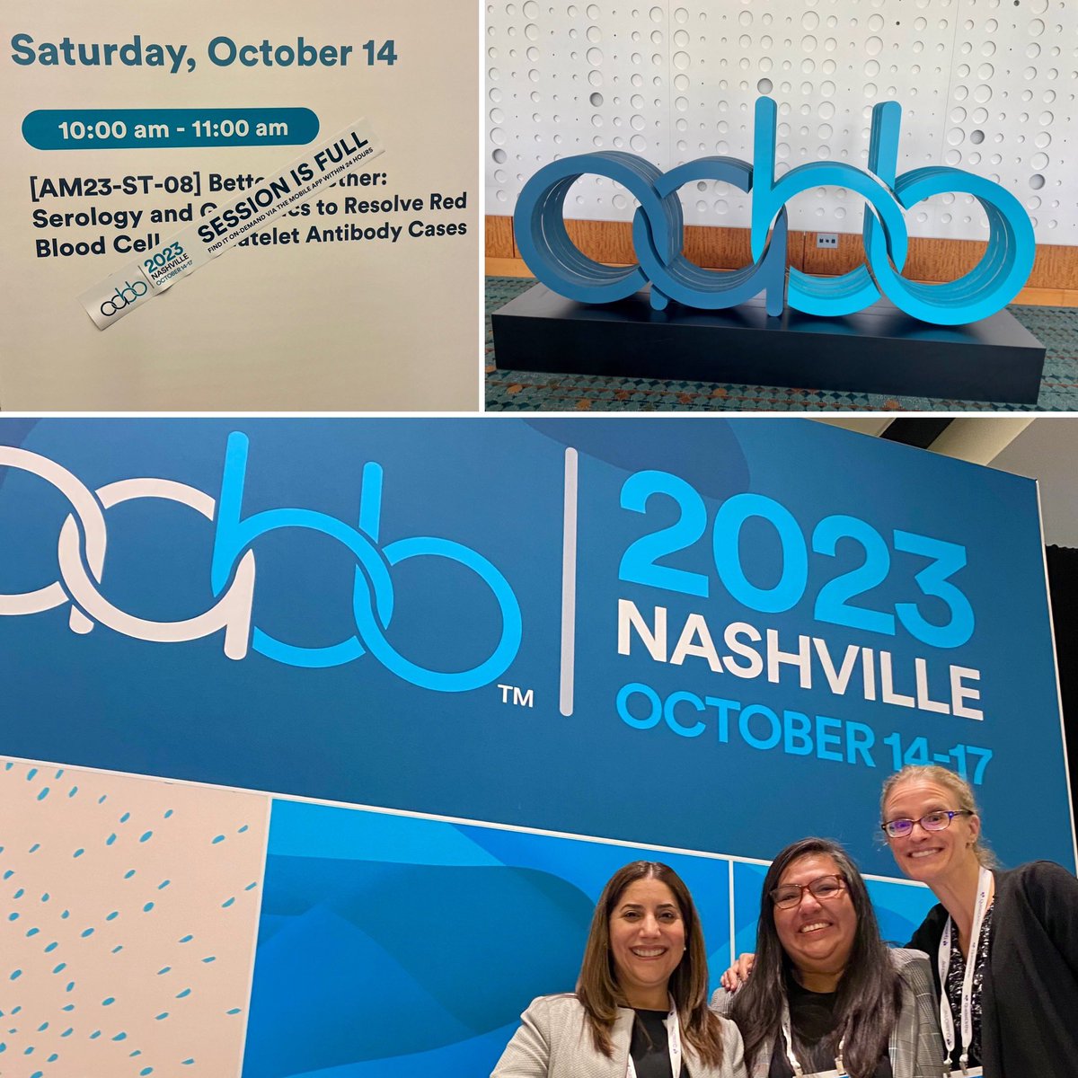 Excited to see friends, mentors and colleagues.  I’m honored to be part of a successful day 1 of #aabb23