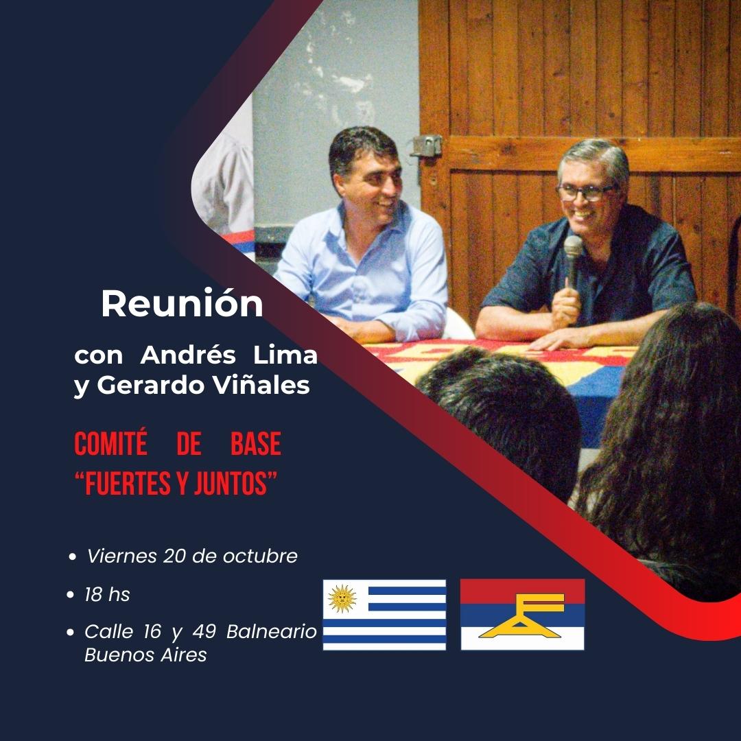 ligafederalfa's tweet photo. 🗓️ Viernes 20 de octubre
🕕 18 hs
@AndresLimaFA y @gerardo_vinales en el Comité de Base "Fuertes y Juntos" del Balneario Buenos Aires. Calle 16 y 49. ⚪🔵🔴
@FAMaldonado_ @karen_jeflau @hremydelacroix @gloriafue @RobertoVinales @VirginiaVinales https://t.co/5JeBtK9Lat