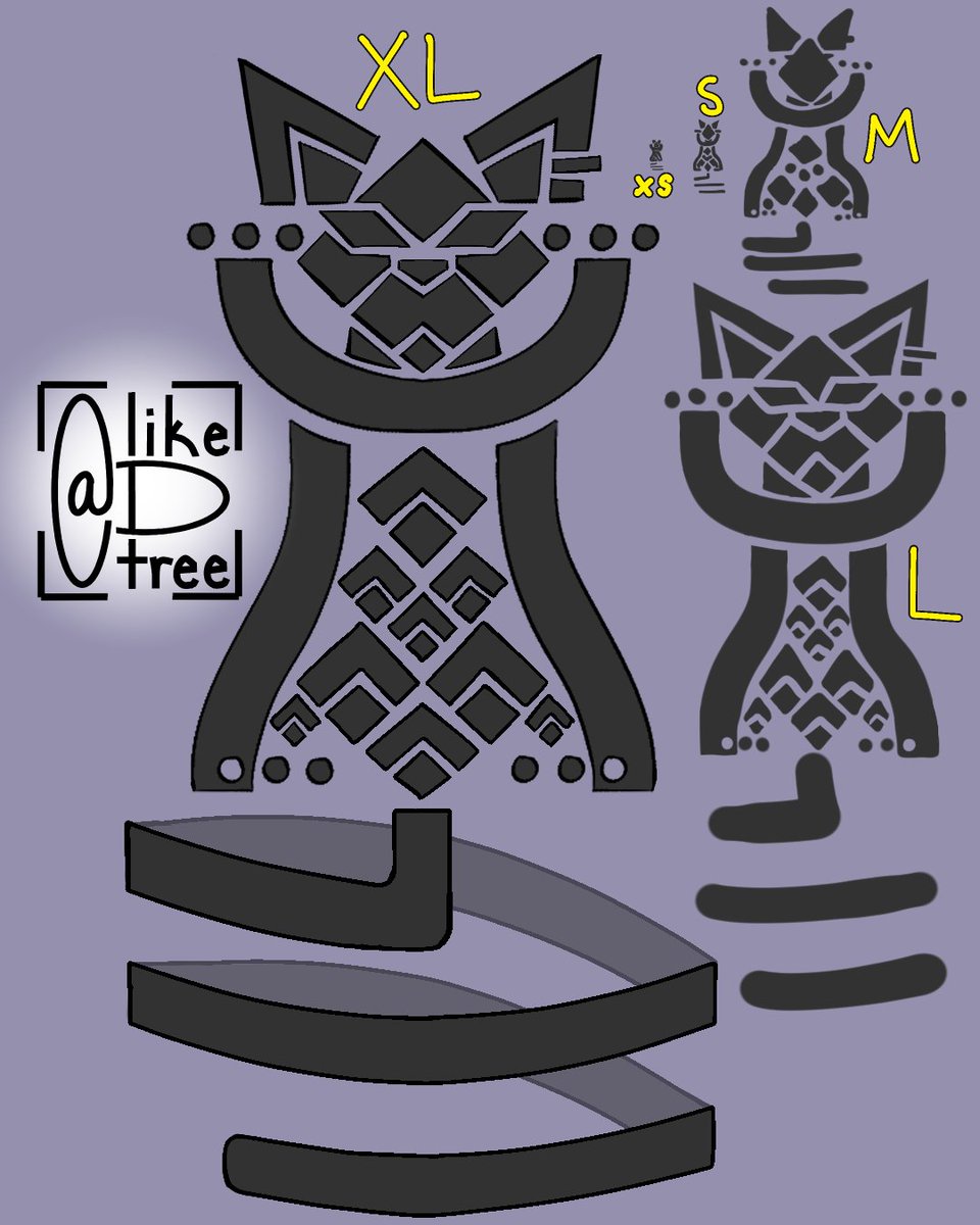 likeDtree's tweet image. New c0mm available! Tattoo designs for your OCs! With references for simplifying the design! More info in replies!